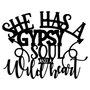 Wallity Gypsy Soul Escultura de Pared Negra